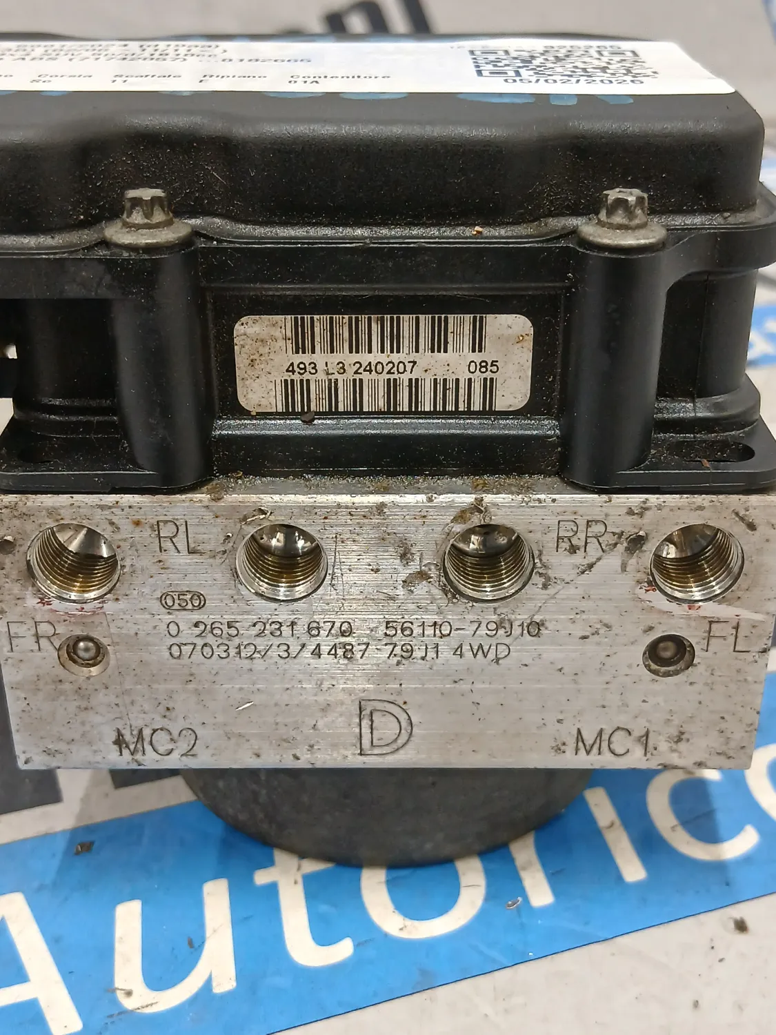 Aggregato ABS Fiat SEDICI 2007 71742857