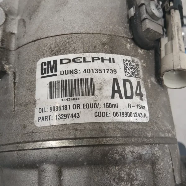 Compressore a/c Opel Astra (2004 – 2011) 1.7 81 KW diesel 13297443 Z17DTR