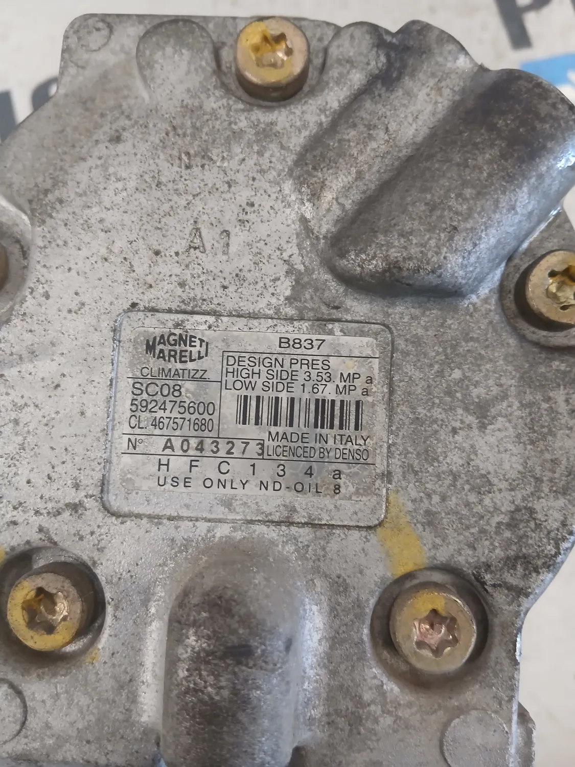 Compressore a/c Fiat Punto (1999 – 2005) 1.2 44 KW benzina 71721735 188A4000