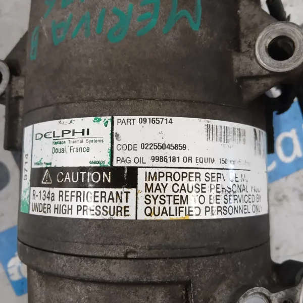Compressore a/c Opel Meriva (2003 – 2010) 1.4 66 KW benzina 13297440 Z14XEP