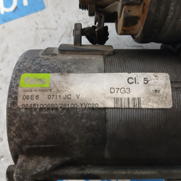 Motorino avviamento Peugeot 206 (1998 – 2009) 1.6 80 KW diesel 5802FP 9HZ