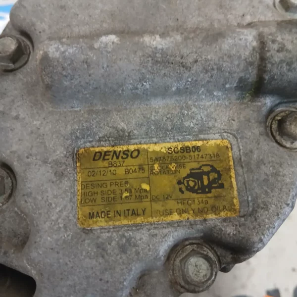 Compressore a/c Fiat 500 (2007 – 2015) 1.2 51 KW benzina 71785268 169A4000
