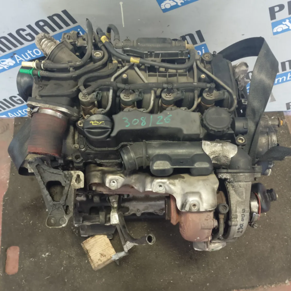 Motore completo Peugeot 206 (1998 – 2009) 1.6 80 KW diesel 9HZ