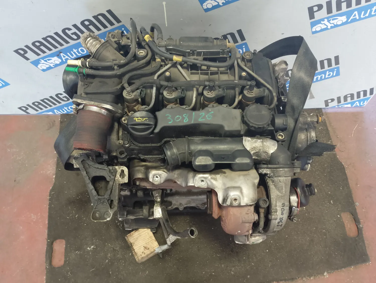 Motore completo Peugeot 206 (1998 – 2009) 1.6 80 KW diesel 9HZ