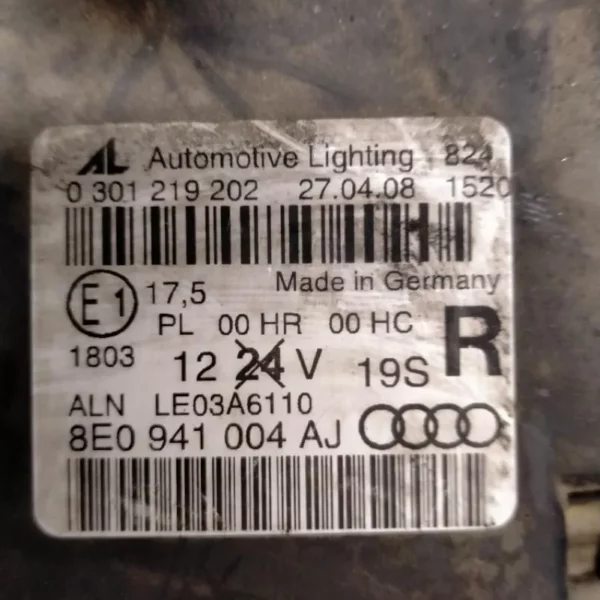 Faro Anteriore Destro Audi A4 2006