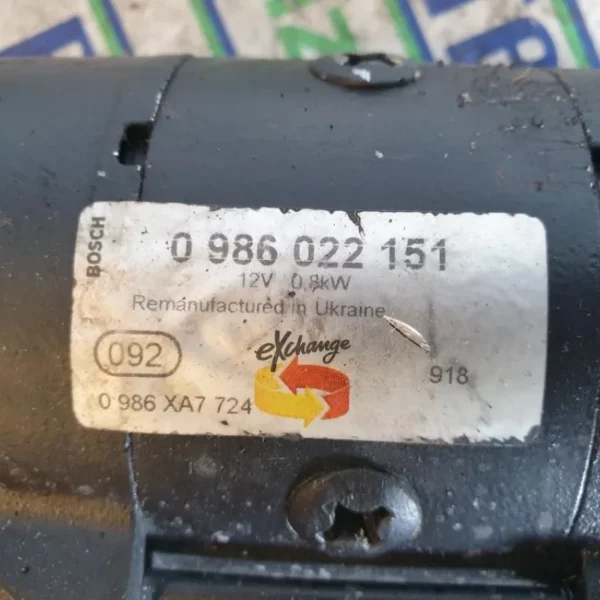 Motorino Avviamento Smart For Two 15 2003