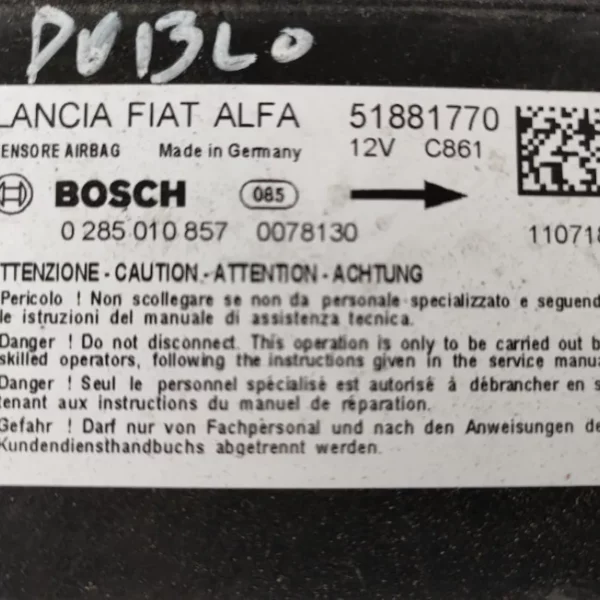 Kit Airbag Fiat Doblò 2011
