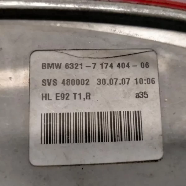 Faro Posteriore Destro BMW Serie 3 2007