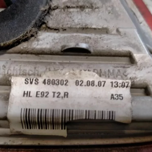 Faro Posteriore Interno Destro BMW Serie 3 2007