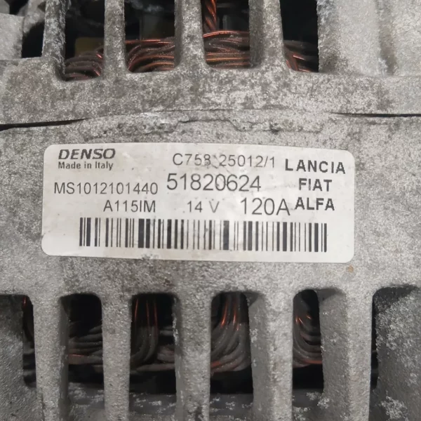 Alternatore Alfa Romeo GIULIETTA 2012 52003616