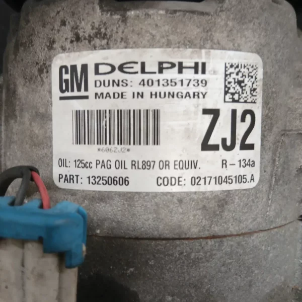 Compressore a/c Opel Astra (2009 – 2018) 1.7 81 KW diesel 95518882 A17DTR