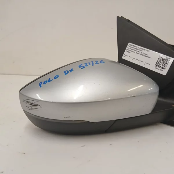 Specchietto est. destra Volkswagen Polo (2009 – 2014) 1.6 55 KW diesel 6R1857508P9B9 CAY