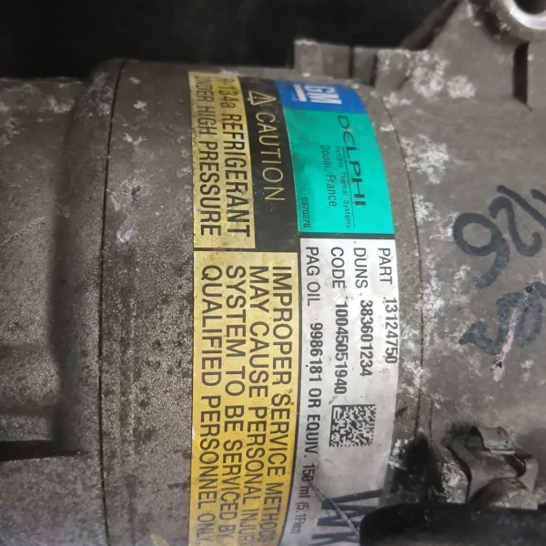 Compressore a/c Opel Astra (2004 – 2011) 1.6 77 KW benzina 93168627 Z16XEP