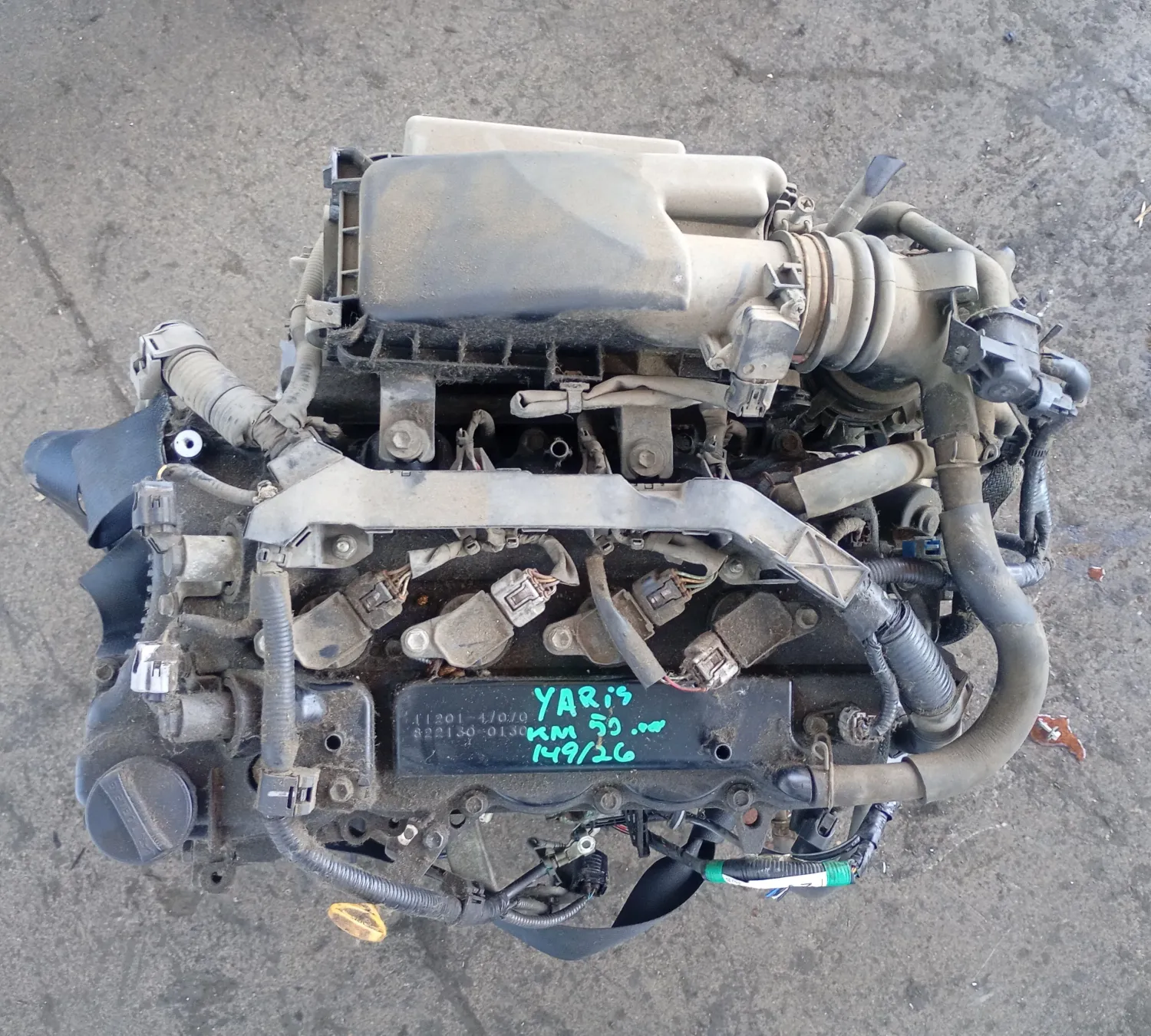 Motore completo Toyota Yaris (2005 – 2012) 1.3 74 KW benzina 1NR FE