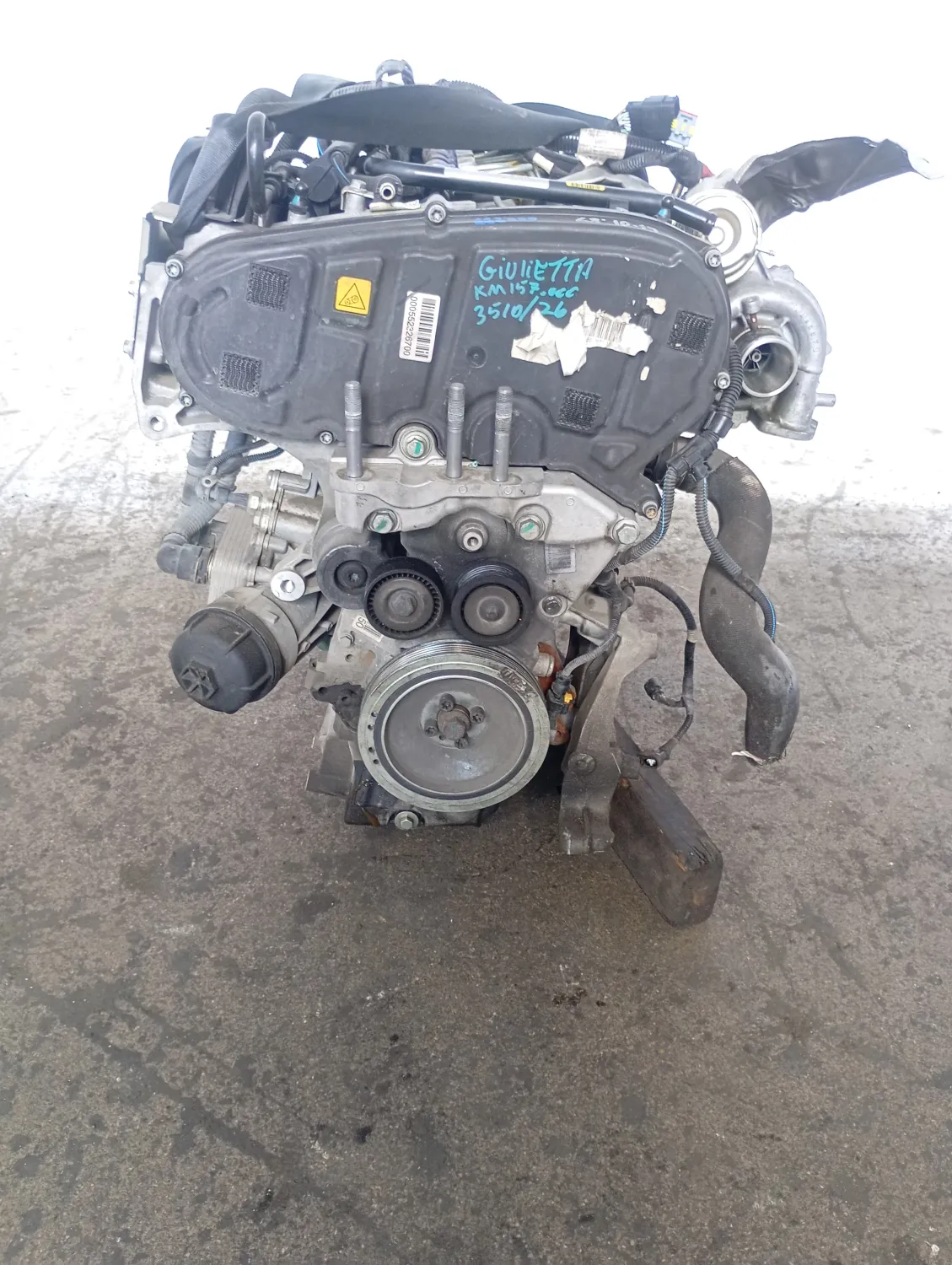 Motore completo Alfa Romeo Giulietta (2010 – 2013) 1.6 77 KW diesel 940A3000