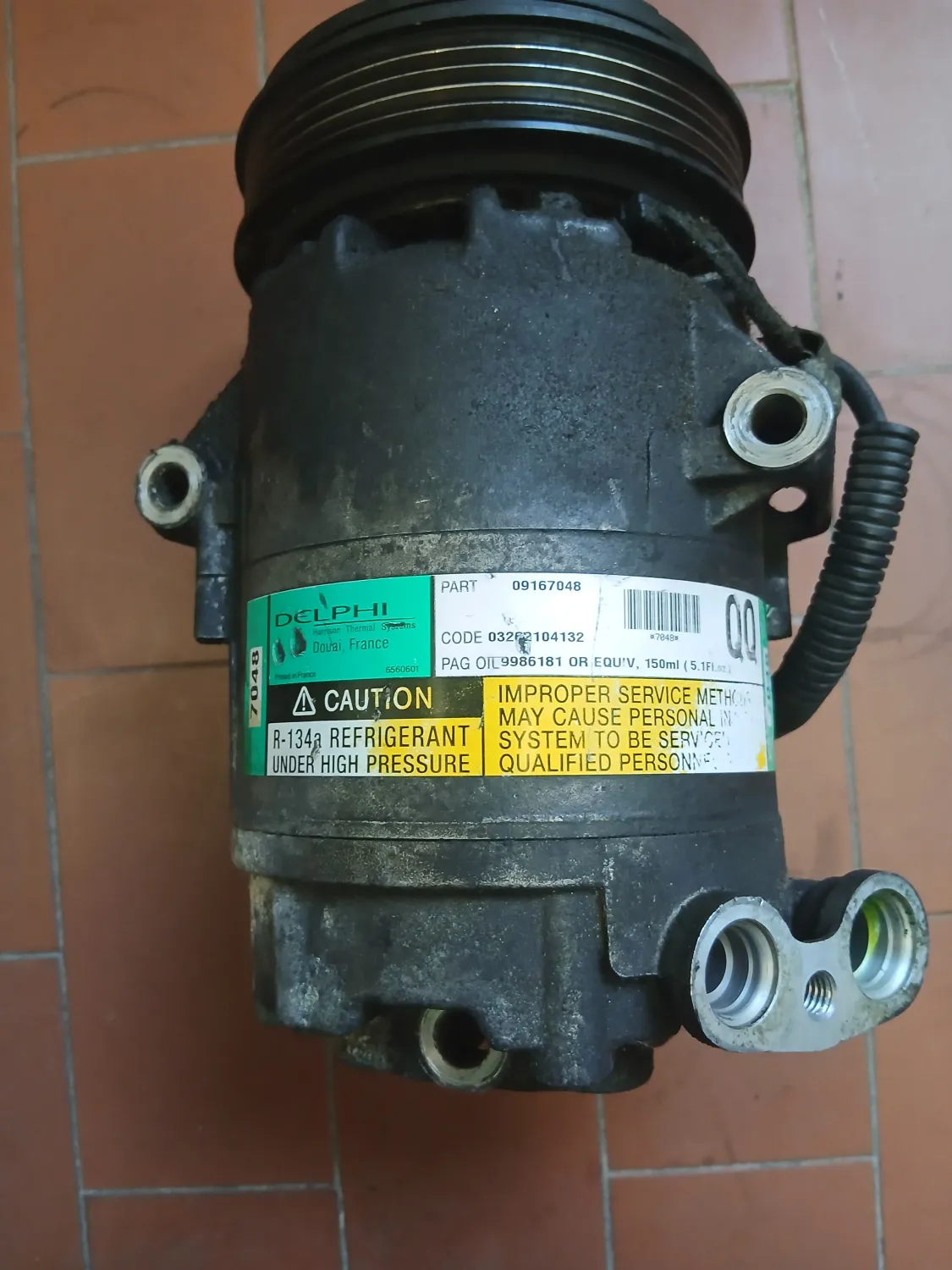 Compressore a/c Opel Agila (2000 – 2004) 1.2 55 KW benzina 93176852 Z12XE