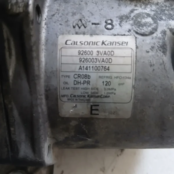 Compressore a/c Nissan Micra (2010 – oggi) 1.2 59 KW benzina 926003VA0D HR12