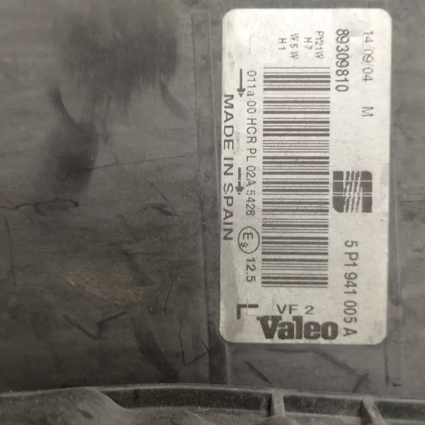Faro ant. sinistra Seat Altea (2004 – oggi) 2.0 103 KW diesel 5P1941753E BKD
