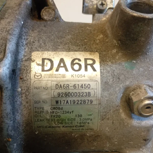 Compressore a/c Mazda Mazda 2 3a Serie (2014 – 2020) 1.5 77 KW diesel DA6R61450 S5