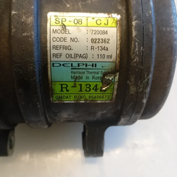 Compressore a/c Chevrolet daewoo Matiz (2005 – 2010) 0.8 38 KW benzina 96406678 A08S3