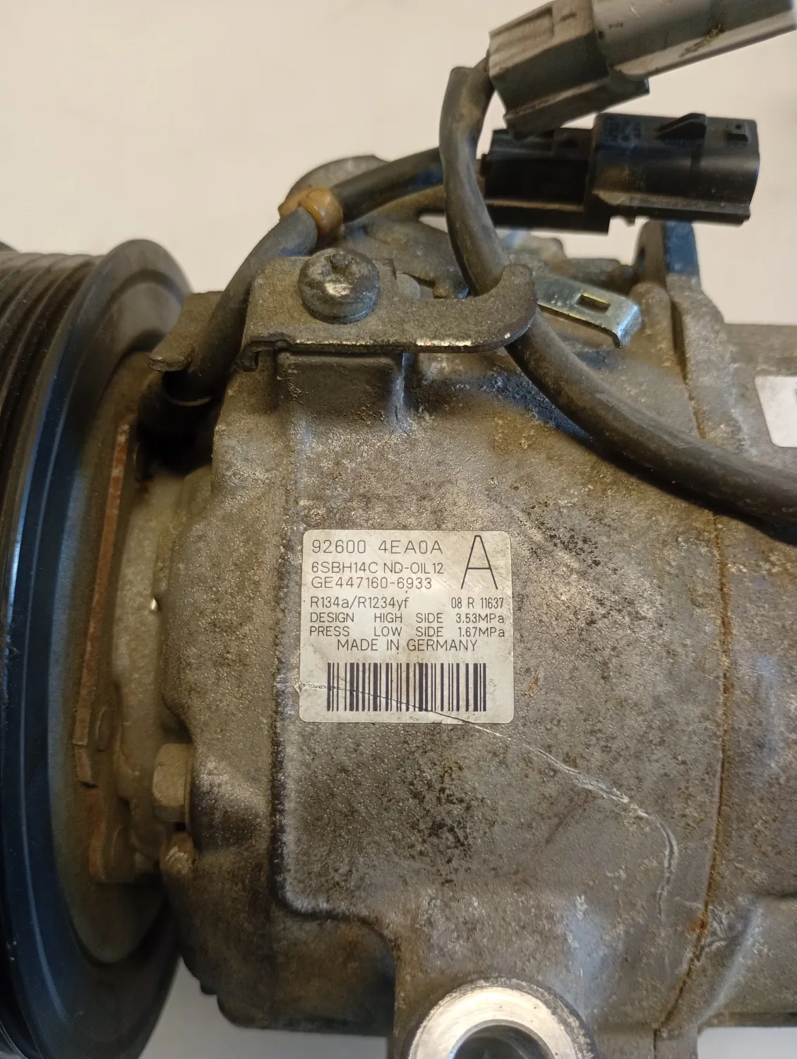 Compressore a/c Nissan Qashqai (2014 – 2018) 1.5 81 KW diesel 926004EA0A K9K