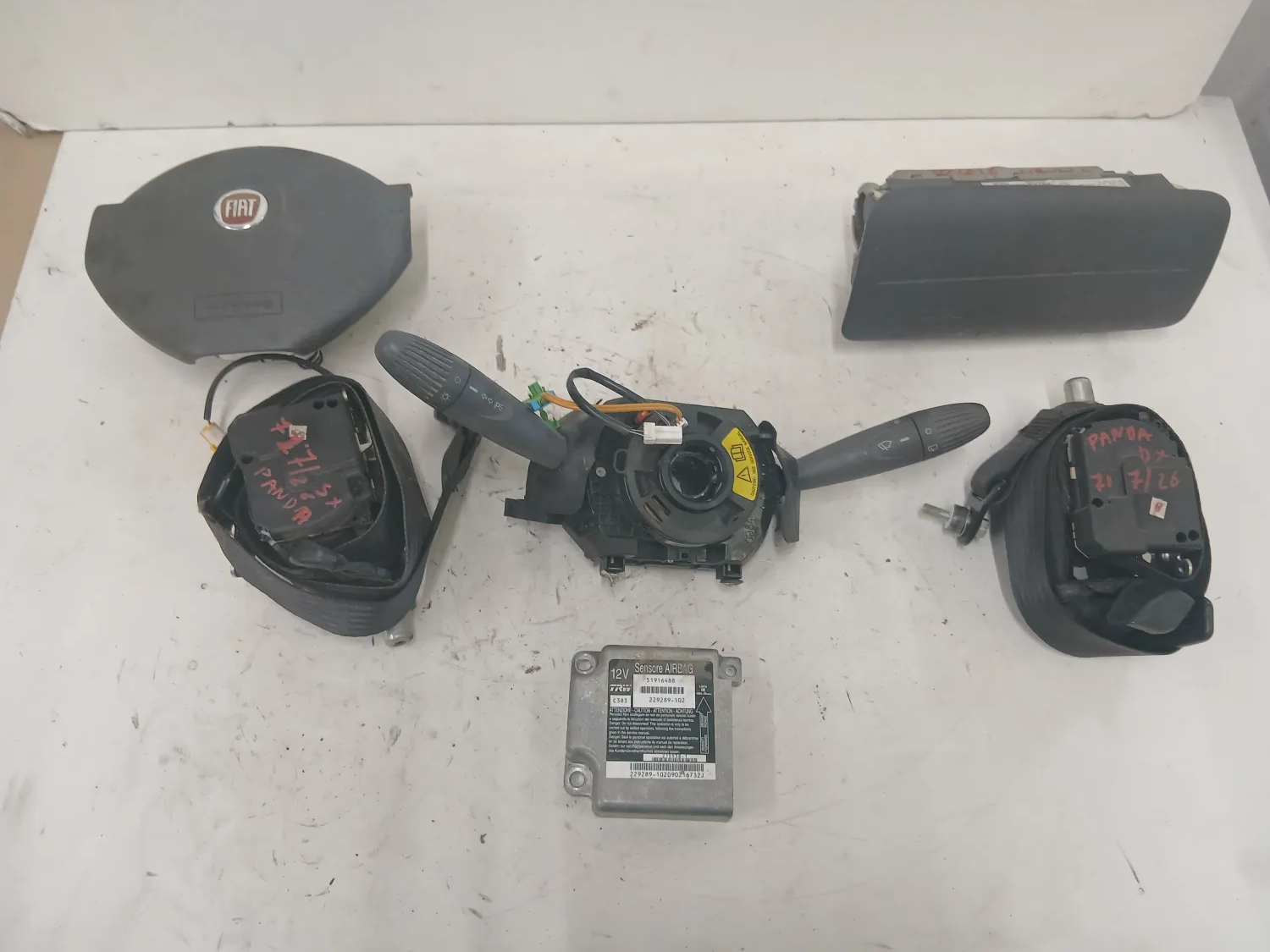 kit airbag Fiat Panda (2011 – 2013) 1.2 51 KW 169A4000