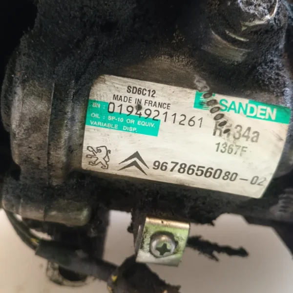 Compressore a/c Peugeot 308 (2011 – 2015) 1.6 68 KW diesel 9678656080 9H06