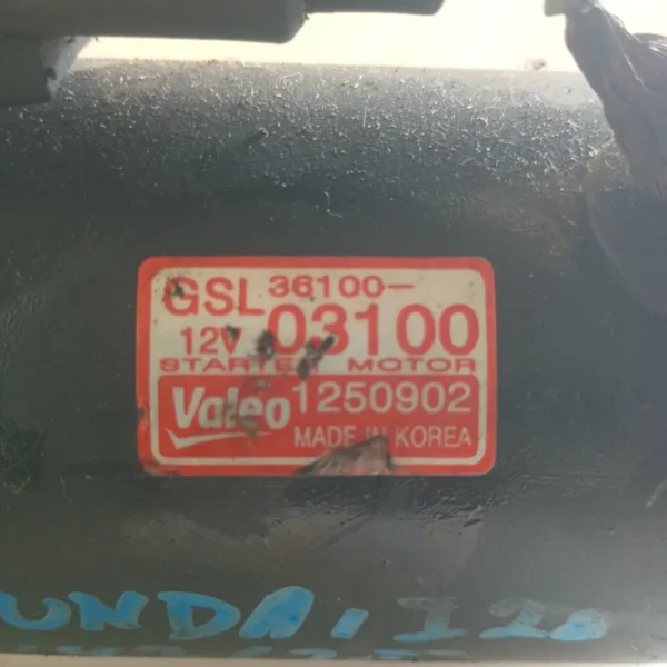 Motorino avviamento Hyundai I20 (2009 – 2011) 1.3 63 KW benzina 3610003200 G4LA