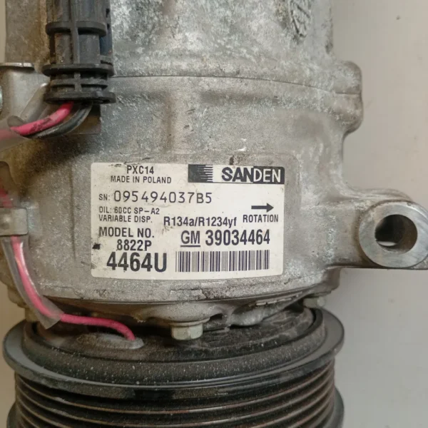 Compressore a/c Opel Astra (2015 – 2022) 1.6 81 KW diesel 95529061 B16DTE OPT.