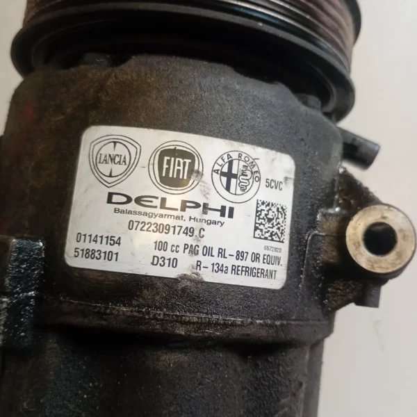Compressore a/c Fiat 500l (2012 – 2018) 1.3 62 KW diesel 52003007 199B4000