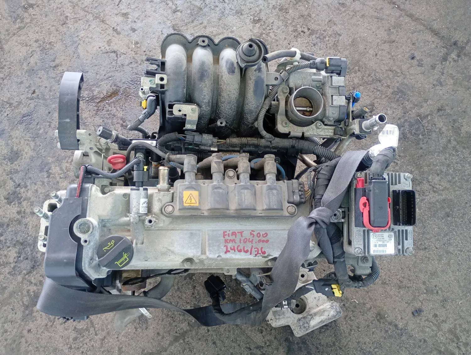 Motore completo Fiat 500 (2007 – 2015) 1.2 51 KW 169A4000