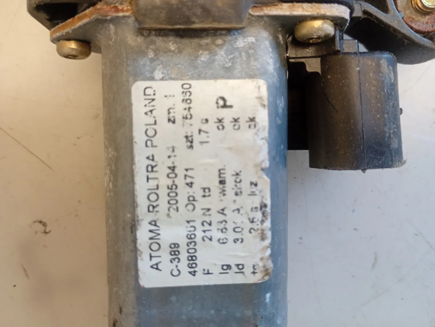 Motorino alzavetro ant. destro Fiat Panda (2003 – 2010) 1.2 44 KW benzina 188A4000