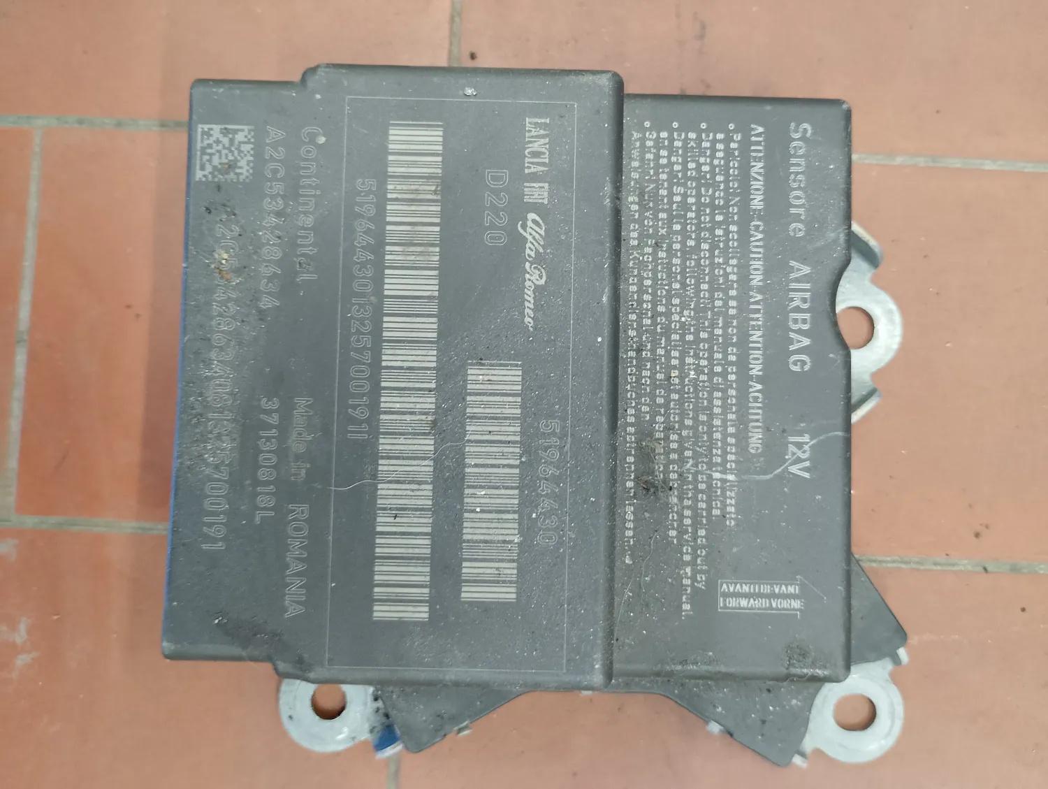 kit airbag Fiat 500l (2012 – 2018) 1.3 62 KW diesel 199B4000
