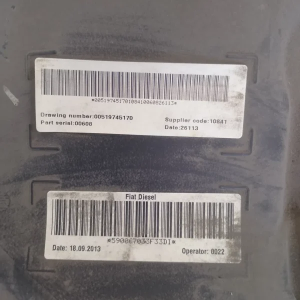 Serbatoio carburante Fiat 500l (2012 – 2018) 1.3 62 KW diesel 51887860 199B4000