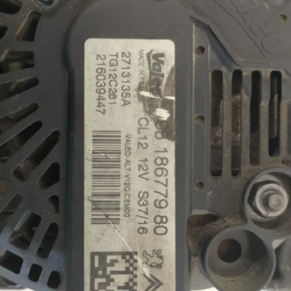 Alternatore Peugeot 208 (2015 – 2020) 1.2 81 KW benzina 9818677980 HN01