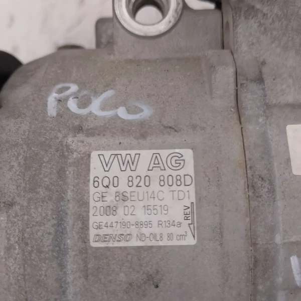Compressore a/c Volkswagen Polo (2005 – oggi) 1.4 59 KW benzina 6Q0820808F BUD