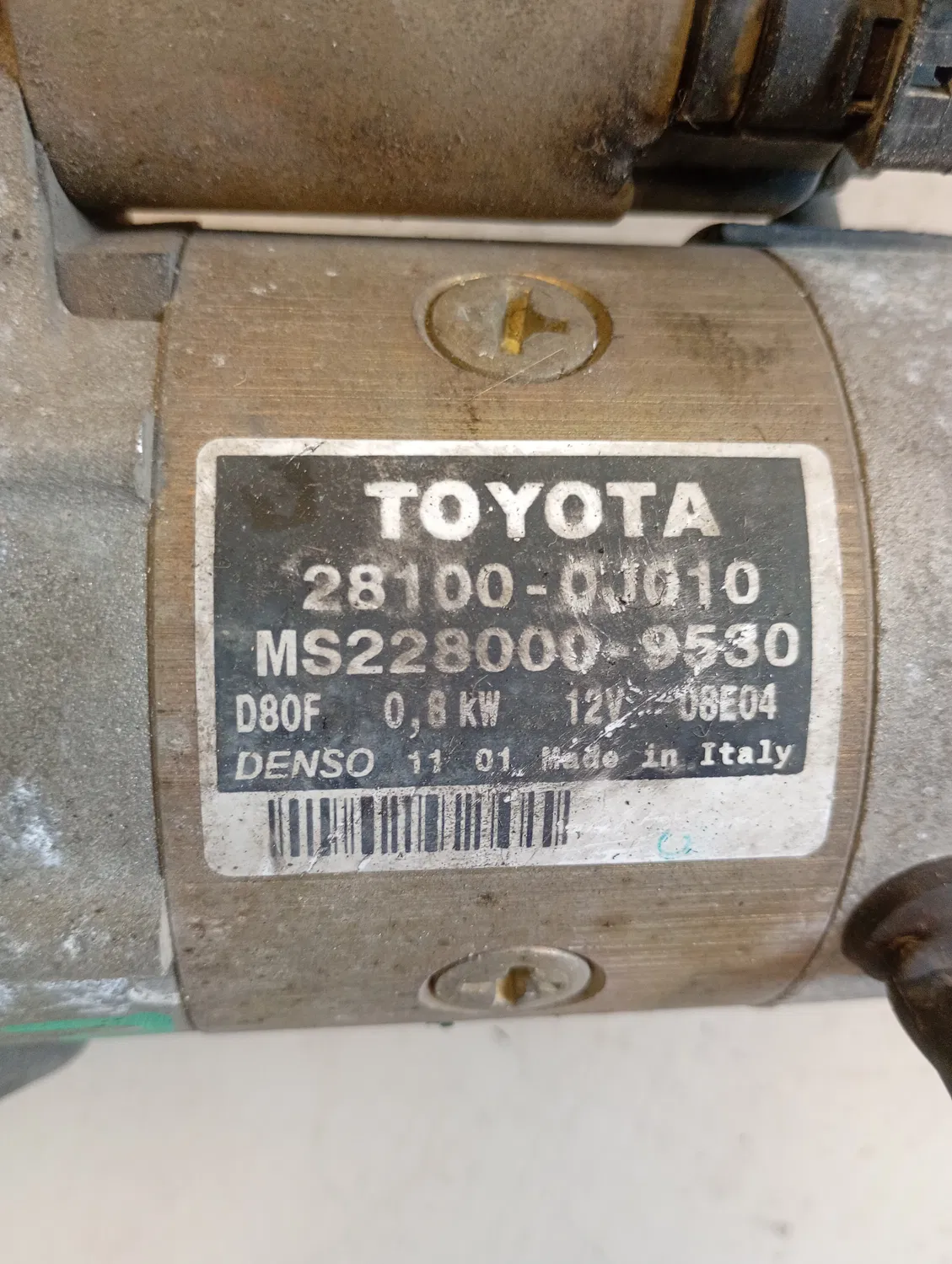 Motorino avviamento Toyota Yaris (2001 – 2005) 1.0 48 KW benzina 281000J020 1SZ FE