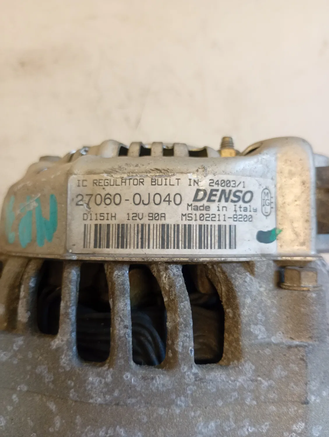 Alternatore Toyota Yaris (2001 – 2005) 1.0 48 KW benzina 270600J010 1SZ FE