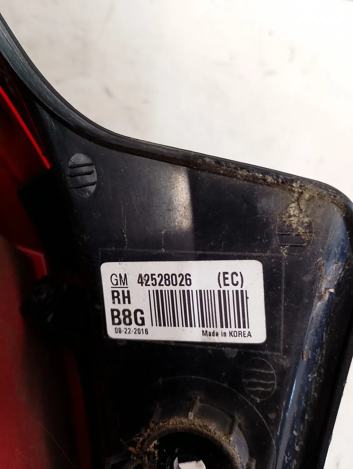 Faro posteriore destro Opel Mokka X (2016 – oggi) 1.6 81 KW diesel 42558889 B16DTU