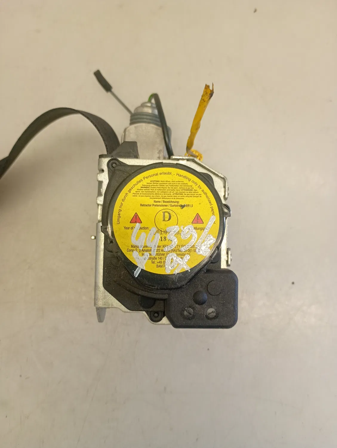Cintura di sicurezza anteriore destra Lancia Ypsilon (2006 – 2008) 1.3 55 KW diesel 735420952 199A2000