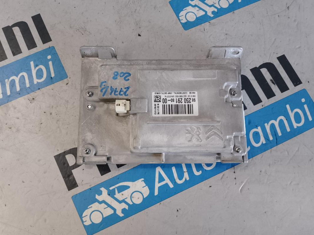 CORNICE AUTORADIO PEUGEOT 208 VAN (12>19) 1 benzina (2016) RICAMBI USATI