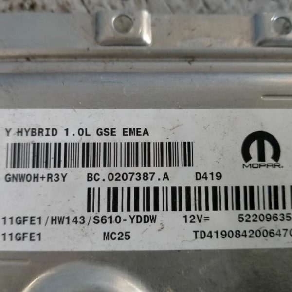 Centralina Motore Lancia Ypsilon 46341162 2022