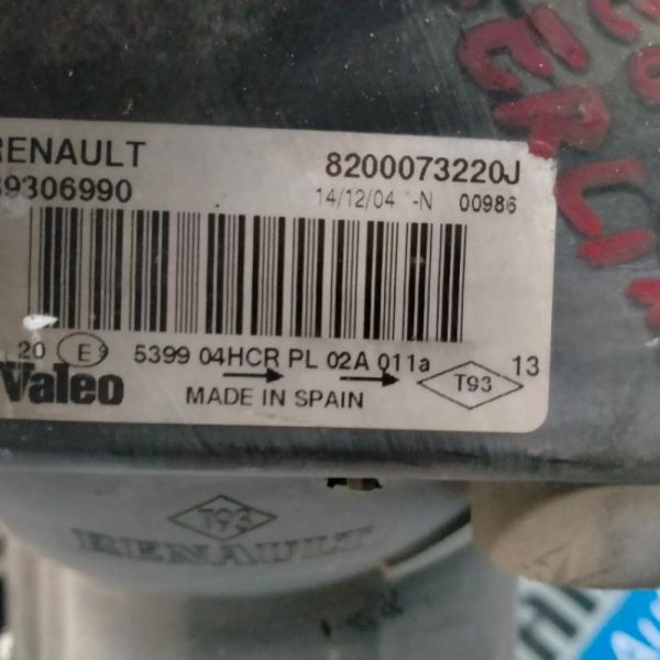 Faro Anteriore Sinistro Renault Megane 2005