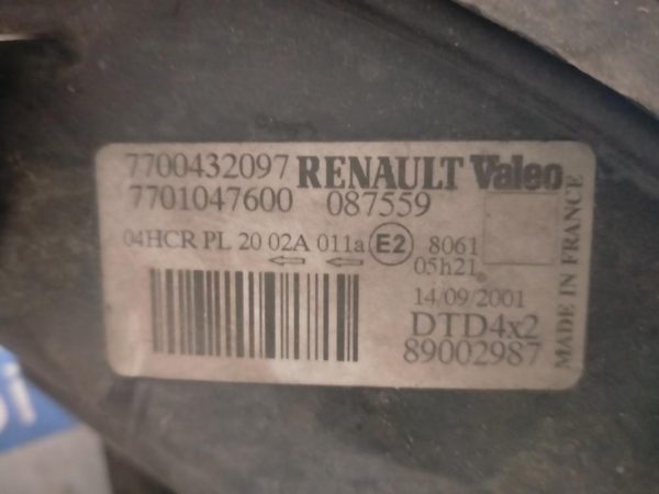 Faro Anteriore Destro Renault Scenic 2001