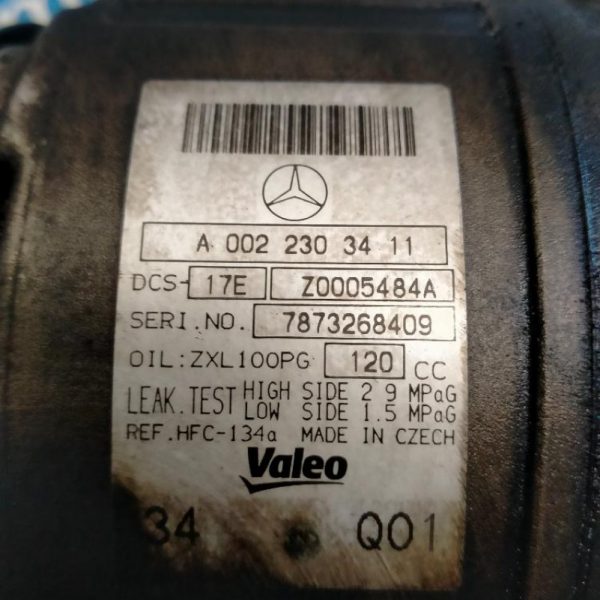 Compressore A/C Mercedes-Benz Classe C 646811 2007