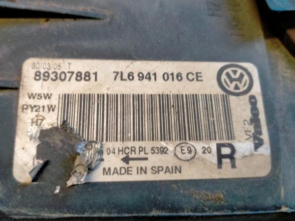 Faro Anteriore Destro Xenon Volkswagen Touareg 2005