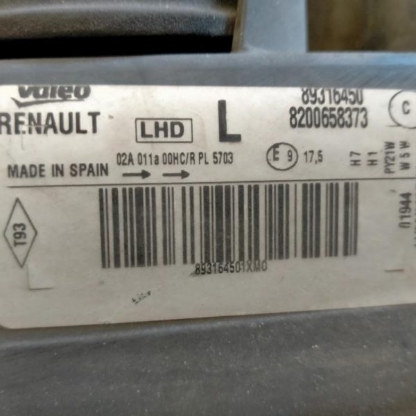 Faro Anteriore Sinistro Renault Modus 2009