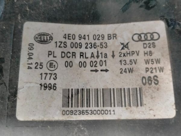 Faro Anteriore Sinistro Audi A8 2005