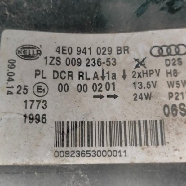 Faro Anteriore Sinistro Audi A8 2005