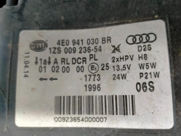 Faro Anteriore Destro Audi A8 2005